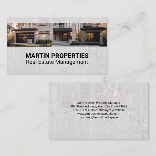 Property Management | Investment Rentals 名刺 (正面/裏面)