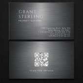 Property Manager Metallic QR Code 名刺
