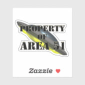 Property of Area 51 シール (シート)
