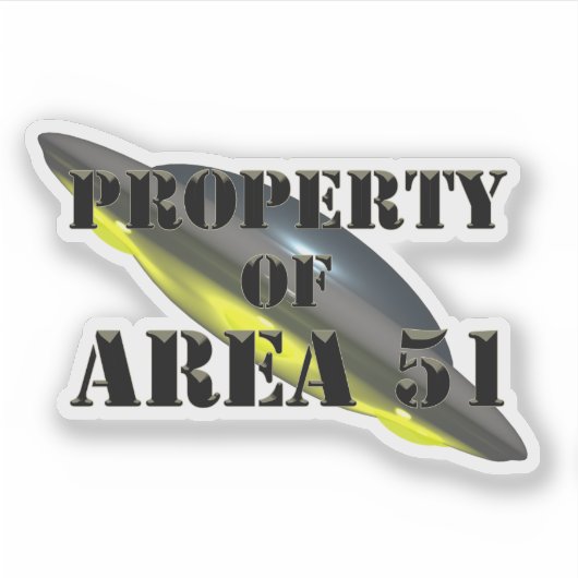 Property of Area 51 シール (正面)