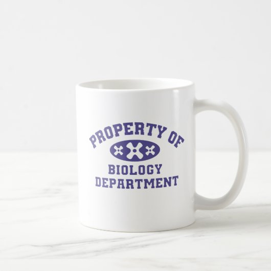 Property Of Biology Department (Purple) Mug コーヒーマグカップ (右)