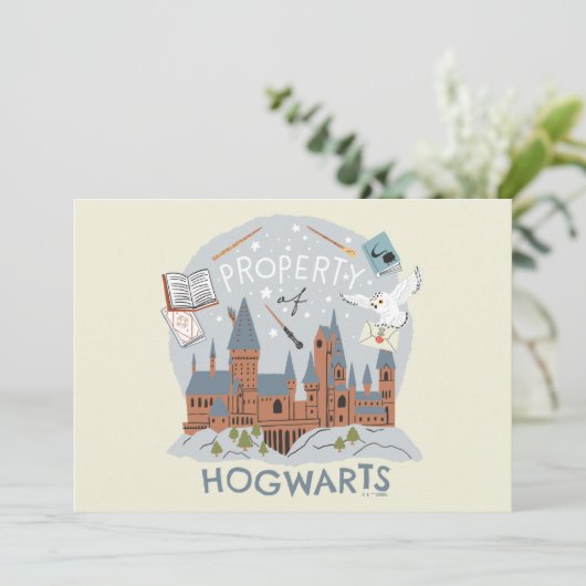 Property of Hogwarts Cartoon Graphic カード (スタンド正面)