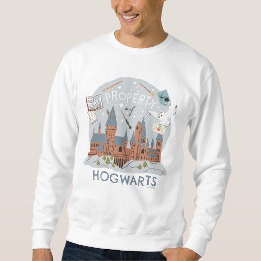 Property of Hogwarts Cartoon Graphic スウェットシャツ (正面)