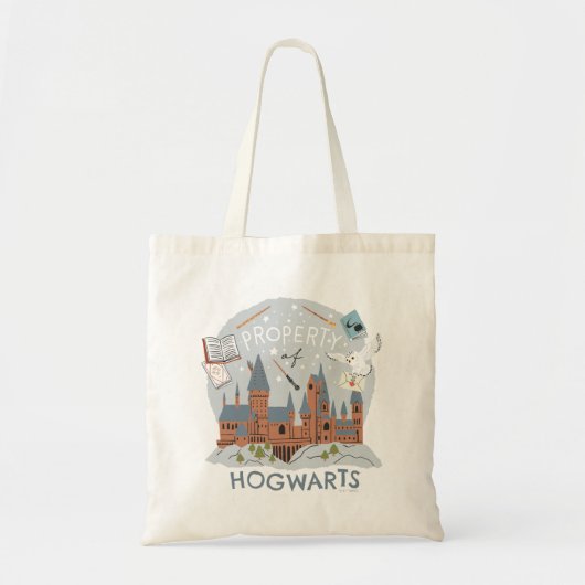 Property of Hogwarts Cartoon Graphic トートバッグ (正面)