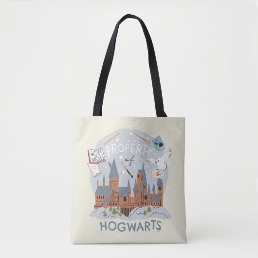 Property of Hogwarts Cartoon Graphic トートバッグ (正面)