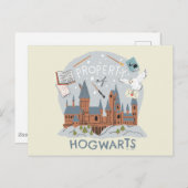Property of Hogwarts Cartoon Graphic ポストカード (正面/裏面)