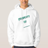 "Property Of" Personalized Men's Hoodie パーカ (正面)