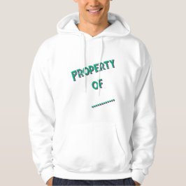 "Property Of" Personalized Men's Hoodie パーカ
