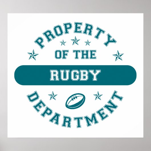 Property of the Rugby Department ポスター (正面)
