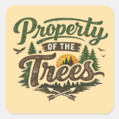“Property of the Trees” Naure Design ステッカー (正面)