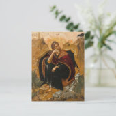 Prophet Elijah Orthodox Christian Icon ポストカード (スタンド正面)