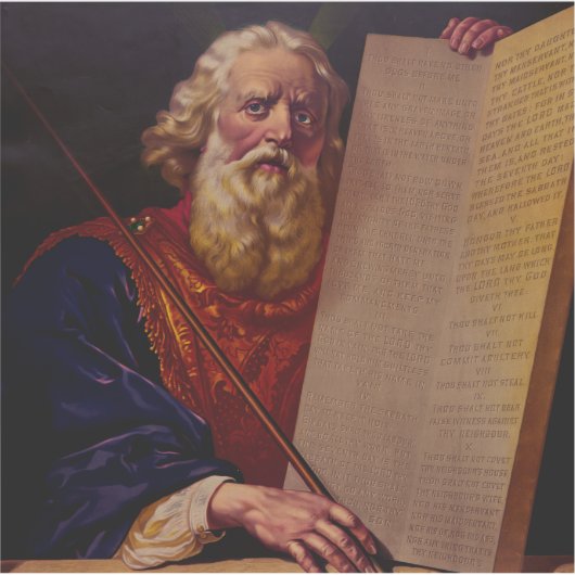 Prophet Moses on Mount Sinai – High-Fidelity Epic シール (正面)