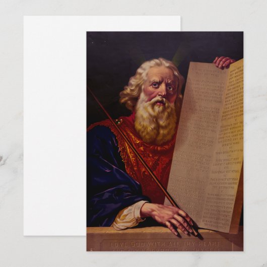 Prophet Moses on Mount Sinai – High-Fidelity Epic  招待状 (正面/裏面)