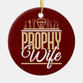 Prophy妻の歯科歯科衛生士女性 セラミックオーナメント (正面)