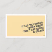 PROSEミニマリストの名刺 名刺 (裏面)