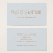 Prose Boutique Business Card for Your Local Shop (正面&裏面)