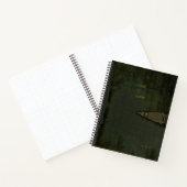 Prose & Poetry Debossed Moss Velvet Look Journal ノートブック (内部)