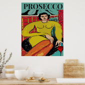 Prosecco Woman, Wine ポスター (キッチン)