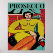 Prosecco Woman, Wine ポスター (正面)