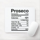 Proseco栄養の事実感謝マッチング マウスパッド (マウス)