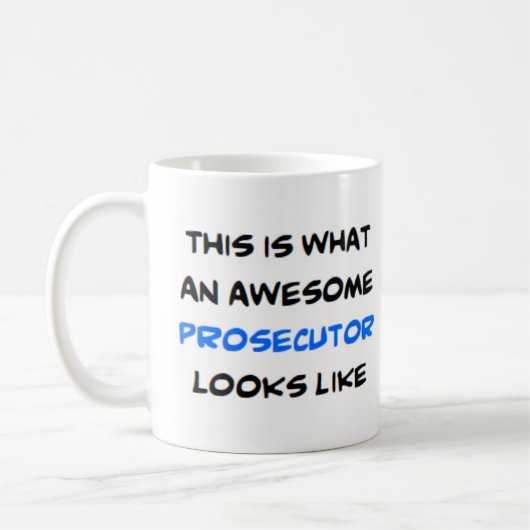 prosecutor, awesome コーヒーマグカップ (左)