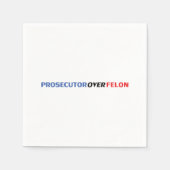 Prosecutor over Felon red white and blue modern スタンダードカクテルナプキン (正面)
