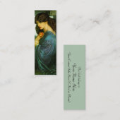 Proserpine Bookmark by Dante Gabriel Rossetti スキニー名刺 (正面/裏面)