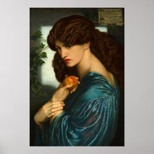 Proserpine by Dante Gabriel Rossetti ポスター (正面)