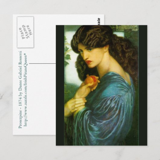 Proserpine by Dante Gabriel Rossetti ポストカード (正面/裏面)