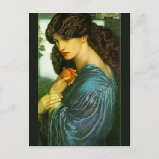 Proserpine by Dante Gabriel Rossetti ポストカード (正面)