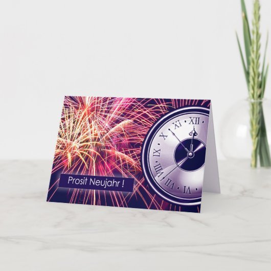 Prosit Neujahr.年賀状(ドイツ) シーズンカード (正面)