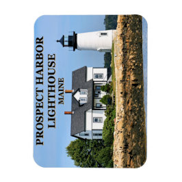 Prospect Harbor Light house, Maine Photo Magnet マグネット