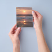 Prospectus Coucher de soleil rose sur la plage チラシ (手)