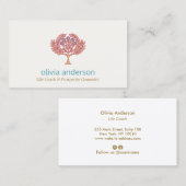 Prosperity Tree Health and Wellnessビジネスカード 名刺 (正面/裏面)