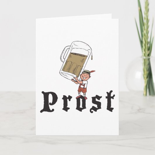 Prostのドイツ人の飲むこと カード (正面)