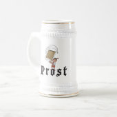 Prostのドイツ人の飲むこと ビールジョッキ (正面左)