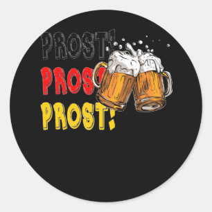 Prostはオクトーバーフェストのおもしろいドイツビールフェスティバルを ラウンドシール