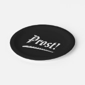 Prost白黒オクトーバーフェスト紙プレート ペーパープレート (アングル)