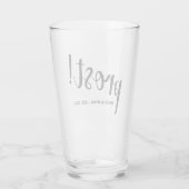 「Prost」応援結婚のギフトビアドリンクグラス タンブラーグラス (裏面)