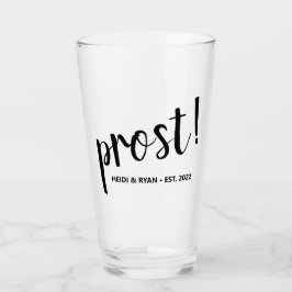 「Prost」応援結婚のギフトビアドリンクグラス タンブラーグラス
