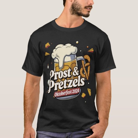 Prost & Pretzelsオクトーバーフェスト2024 Tシャツ (正面)
