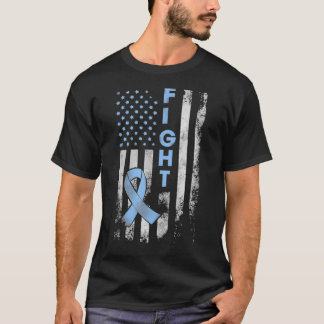 Prostate Cancer Awareness Fight American Flag Gift Tシャツ