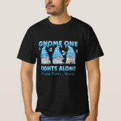Prostate Cancer Awareness Light Blue Gnome Tシャツ (正面)
