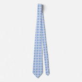 Prostate Cancer Awareness Plaid Light Blue Ribbon ネクタイ (正面)