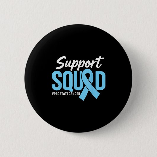 Prostate Cancer Awareness Support Squad Light Blue 缶バッジ (正面)