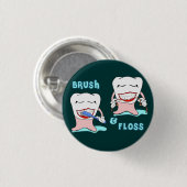 Prosthodontistのおもしろいな服装 缶バッジ (正面&裏面)