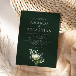 Proteaの冬の花束 ウェディング 招待状