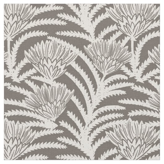 Protea bohemian grey ファブリック (クローズアップ)