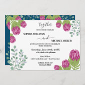 Protea Flower Garden Wedding  招待状 (正面/裏面)