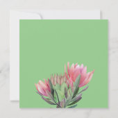 Protea flower invitation サンキューカード (裏面)